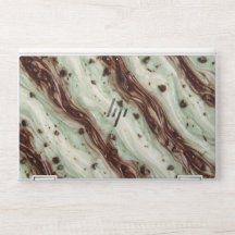 Mint Chocolate Chip Milkshake Marble Design