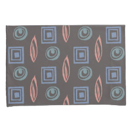 Mint Dourado Rosa de Padrão Retroativo Moderno