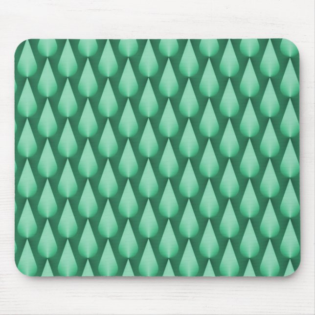 Mint Green Dazzling Raindrops Mousepad (Frente)