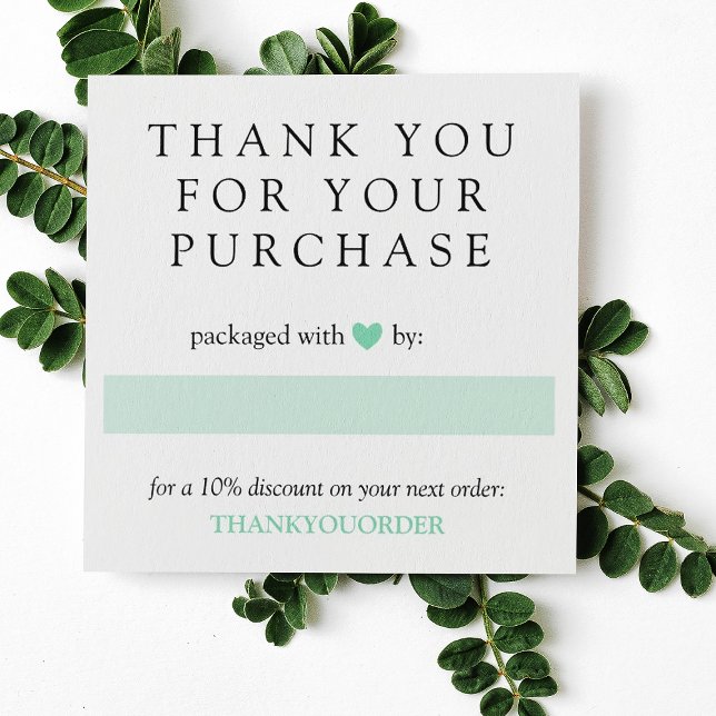 Mint Green Heart Obrigado Pela Ordem Das Redes Soc (Criador carregado)