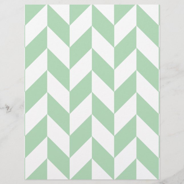 Mint Green Herringbone Pattern (Frente)