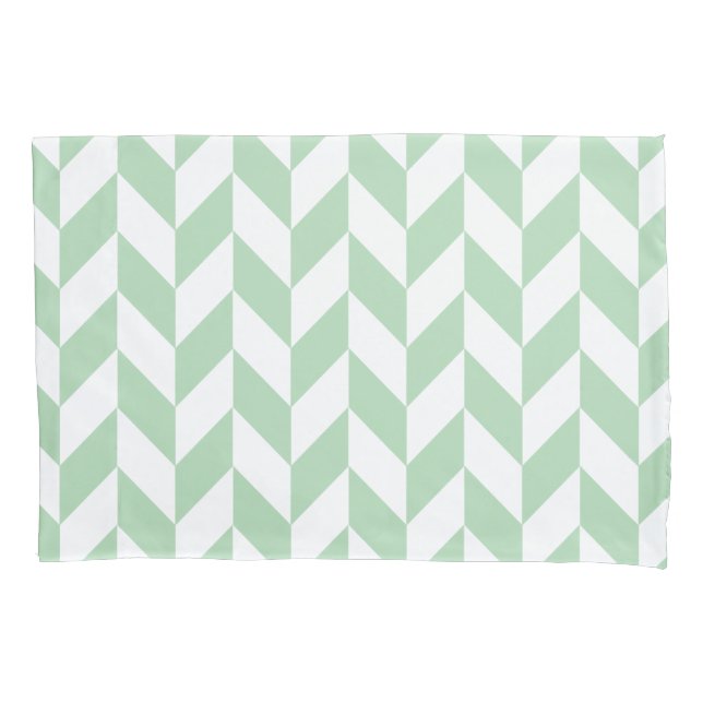 Mint Green Herringbone Pattern (Frente-Esquerda)