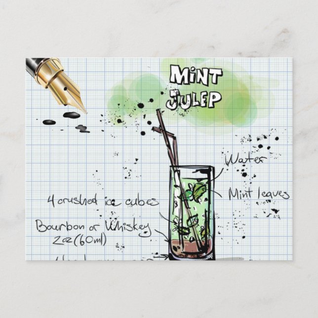 MINT JULEP DERBY CONVITE DE FESTAS (Frente)