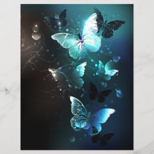 Mint Night Butterflies