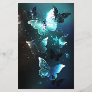 Mint Night Butterflies