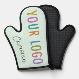 Mint Silicone Oven Mitt com Logotipo e Nome Comerc