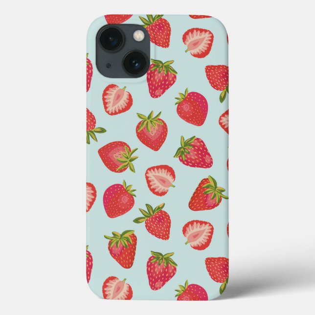 Mint Strawberry capas de iphone (Verso)