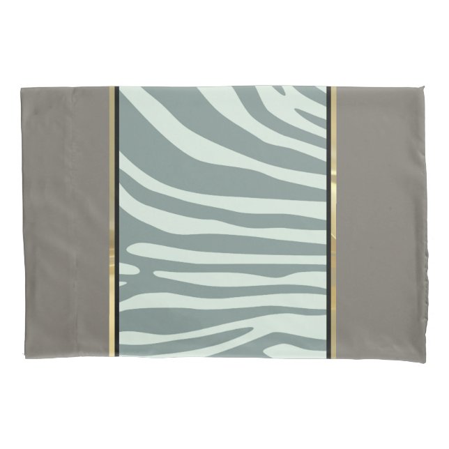 Mint verde, creme e impressão em zebra preta (Frente)