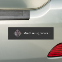 Minthara Aprova Bumper Sticker da Porta 3 de Baldu