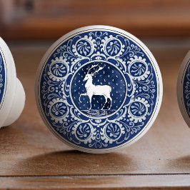 Mintons Deer Antler British Royal Blue Victorian