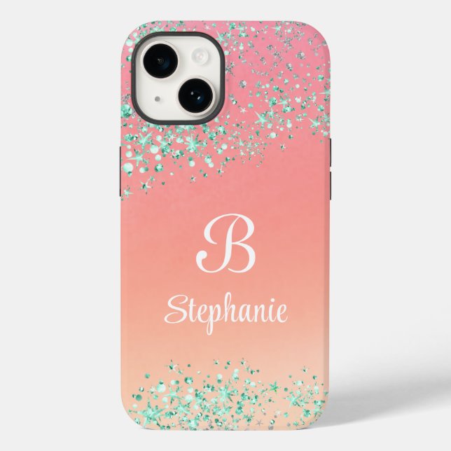 Minúsculo brilho moderno estrelas cor-de-rosa cor  (Verso)