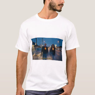 Miquiztli Duo Calavera Caminhando - Camiseta