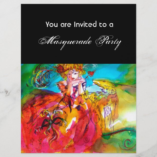 MIRANDOLINA/Máscaras de Carnaval Veneza (Frente)