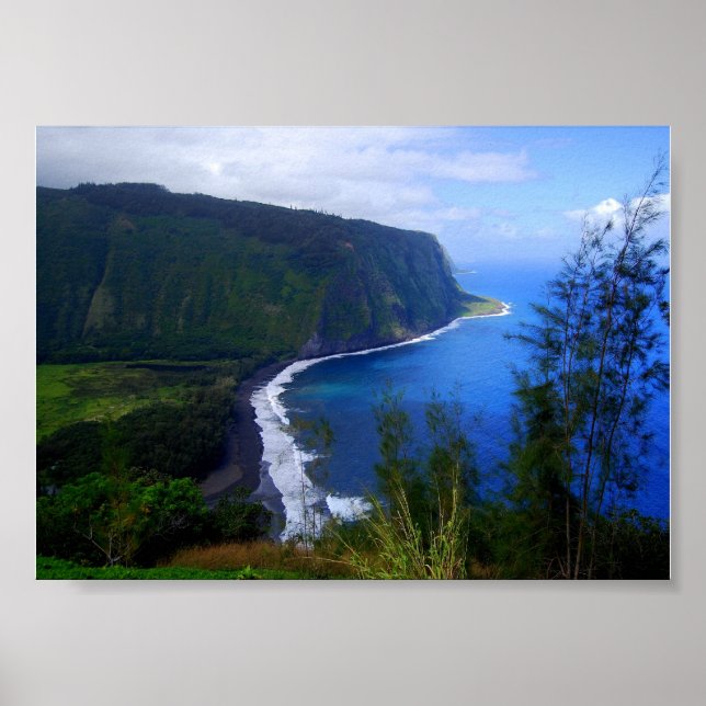 Mirante do Vale de Waipio, Havaí, Impressão (Frente)