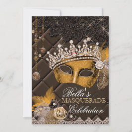 Mis Quince Anos Mascarada Convite de festas