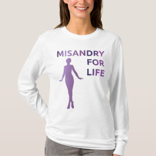 "Misandry para camisa da vida"