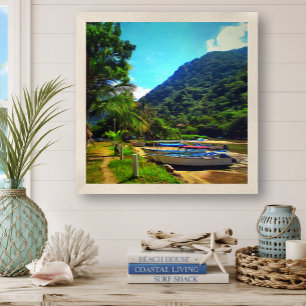 Mismaloya Boats no Rio 0350 Art Impressão