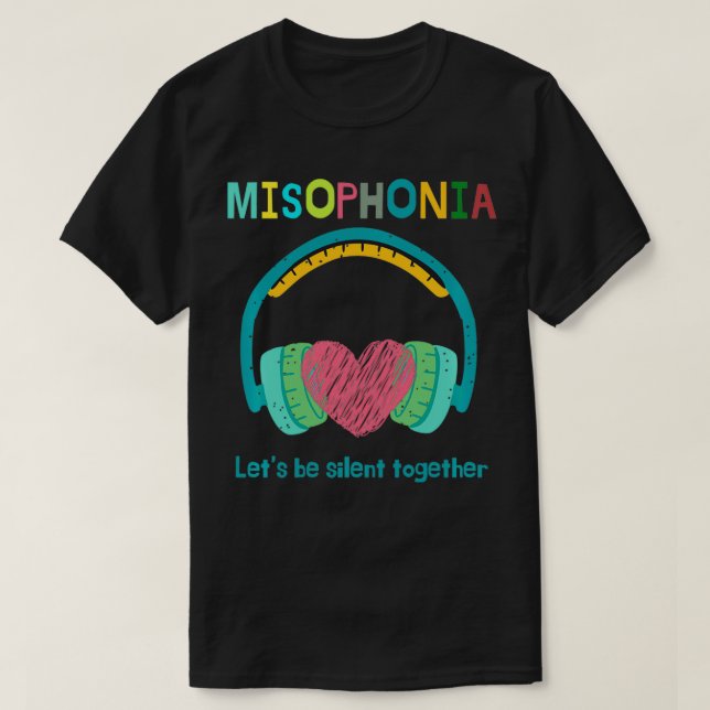 Misophonia Let's Be Silent Together Pullover  (Frente do Design)