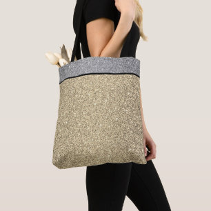Miss América EUA Pageant Faux Glitter Tote Bag
