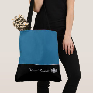 Miss América Prata Tote Bag-Large