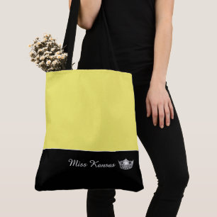Miss América Silver Crown Tote Bag-Large