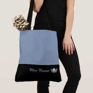 Miss América Silver Crown Tote Bag-Large