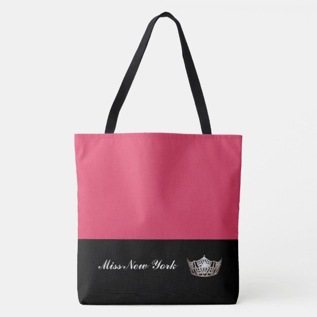 Miss América Silver Crown Tote Bag-Large Geranium (Frente)
