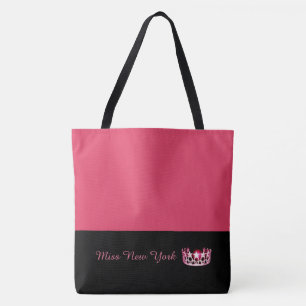 Miss EUA Crown Crown Tote Bag-Large Geranium