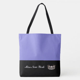 Miss EUA Silver Crown Tote Bag-Large Lavanda