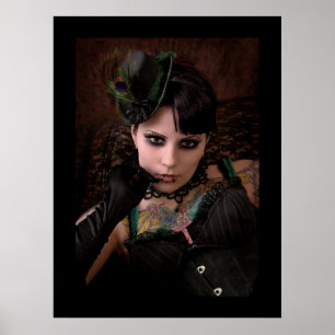 Miss Peacock - Impressão (Borda Simples)