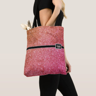 Miss USA Crown Pageant Faux Glitter Tote Bag