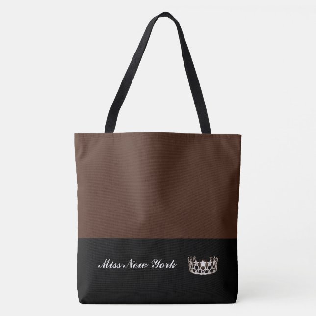 Miss USA Silver Crown Tote Bag-LRGE BT Sienna (Frente)