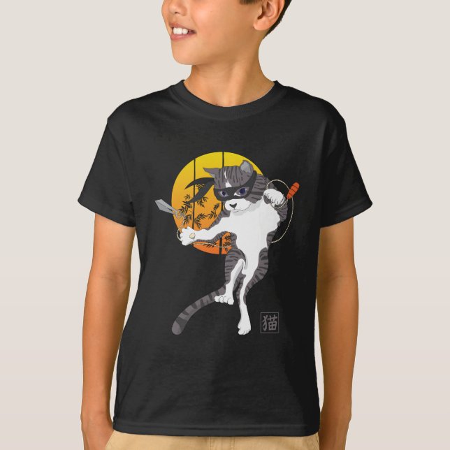 Missão da Lua de cheio: Cat Ninja T-Shirt (Frente)