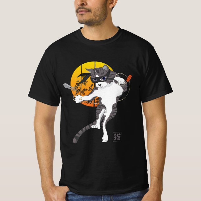 Missão da Lua de cheio: Cat Ninja T-Shirt (Frente)