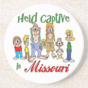 Missouri Funny Trailer Park Sandstone Porta copos