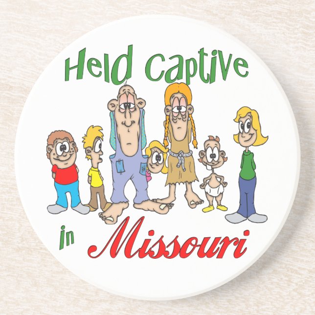 Missouri Funny Trailer Park Sandstone Porta copos (Frente)