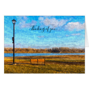 Missouri River Bench Pensando Em Um Cartão U