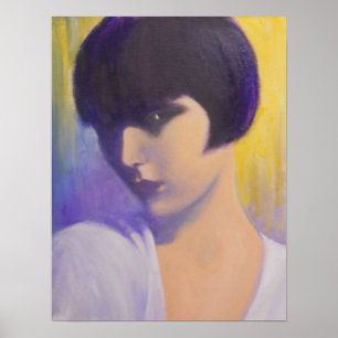 MISTÉRIO ART DECO LADY POSTER