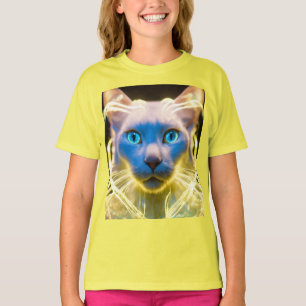 Mística Cat Aura - Crianças Camisetas Básicas