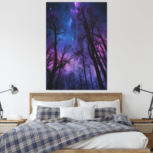 Mística Cosmic Forest Canvas Wall Art - Sonho (Insitu(Quarto))