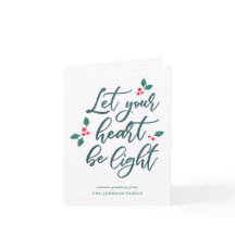 Mistletoe Typoografia - Cartão de Natal Dobrado