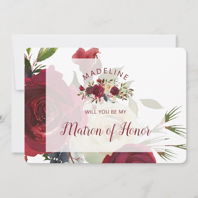 Mistletoon Manor Maton of Honor Proposta Card (Frente)