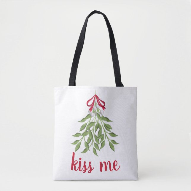 Mistletoy Holiday Tote Bag (Frente)
