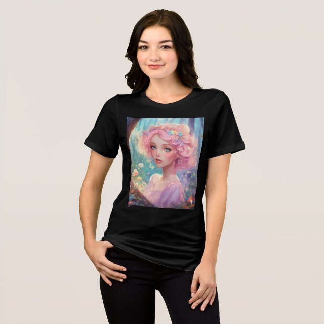 Mistura de algodão de camisa impressa (Frente Completa)