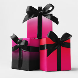 Mistura de Ombros Preto-Branco e Rosa Quente