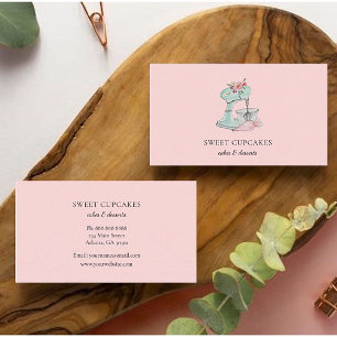 Misturador de bolos de aquarelas Cartão de visita