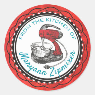 Misturador retrô da cozinha do autocolante