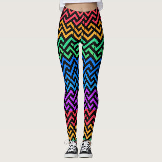Misturar leggings de padrões de cor