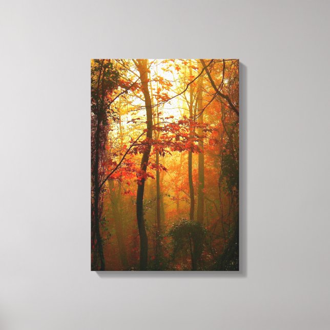 Misty Autumn Morning Canvas (Frente)