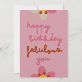 MISTY CHARM - Cartão de Convite Floral de Aniversá